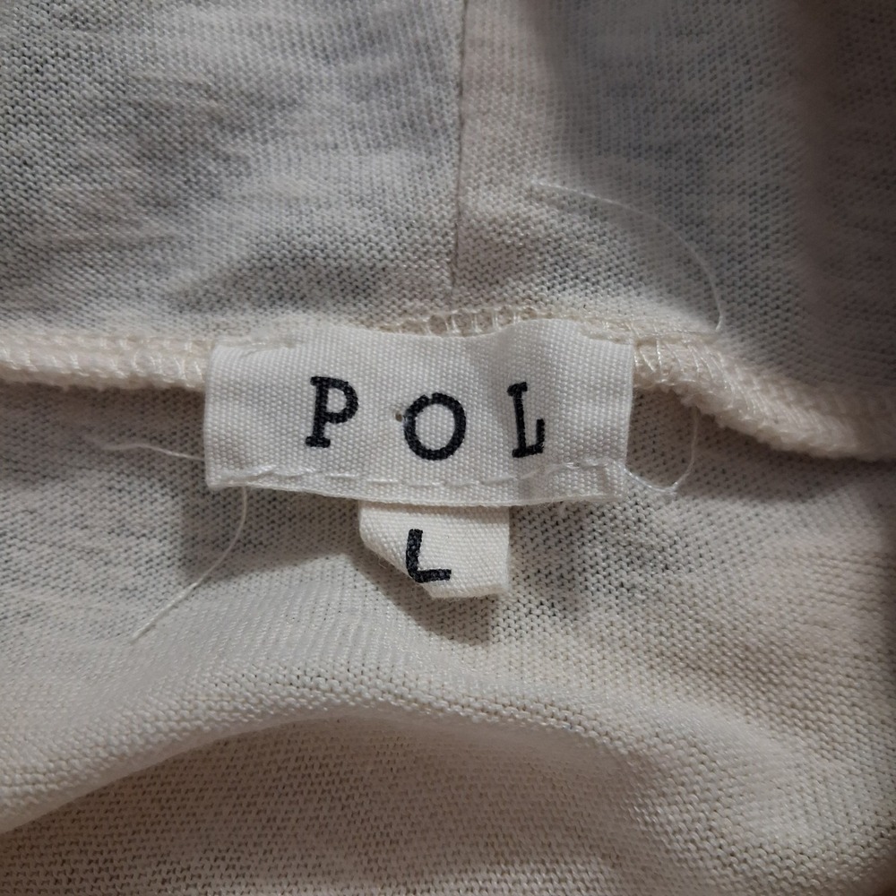 POL Oversized Patchwork Hoodie Flannel Sweater Pullover Slouchy Lagenlook Sz L - Picture 7 of 11